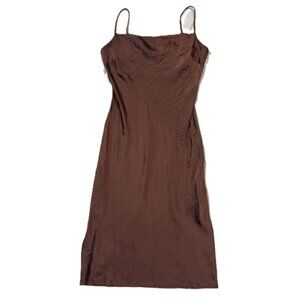 Express Brown Slip Dress